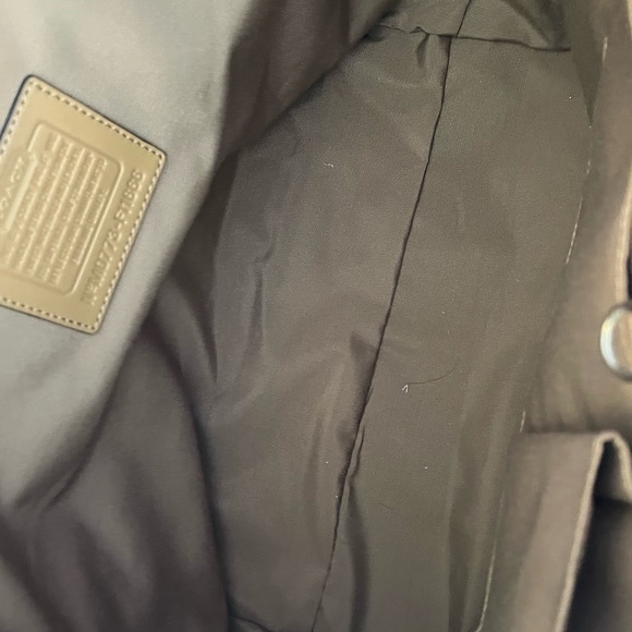 Coach suede, leather, and canvas Hobo  with silver accents in like new - Picture 10 of 14